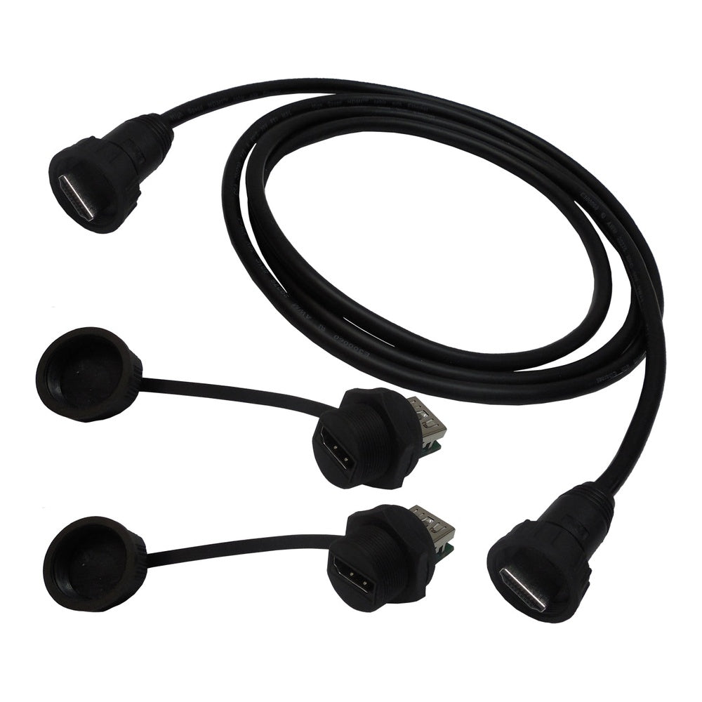 Waterproof HDMI Double-Ended Cable Set