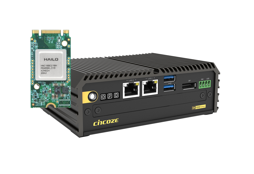 DA-1200-AI Industrial Edge PC with Hailo VPU