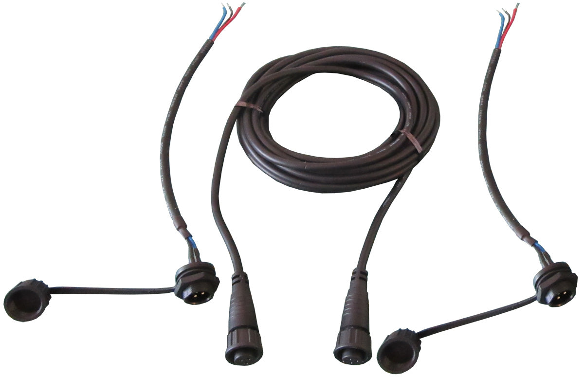 Waterproof 3-Pin Power Double-Ended Cable Set