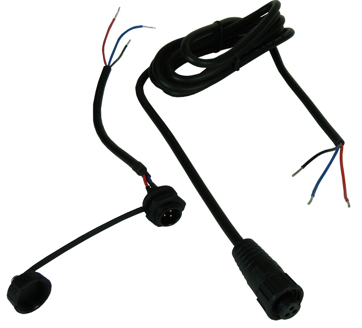 Waterproof 3-Pin Power Single-Ended Cable Set