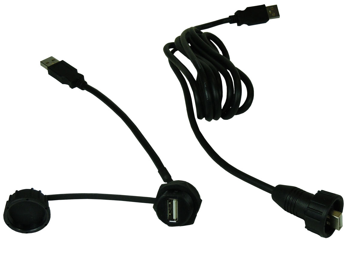 Waterproof USB 2.0 Single-Ended Cable Set
