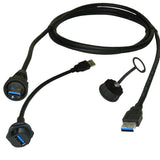 Waterproof USB 3.0 Single-Ended Cable Set