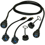 Waterproof USB 3.0 Double-ended Cable Set